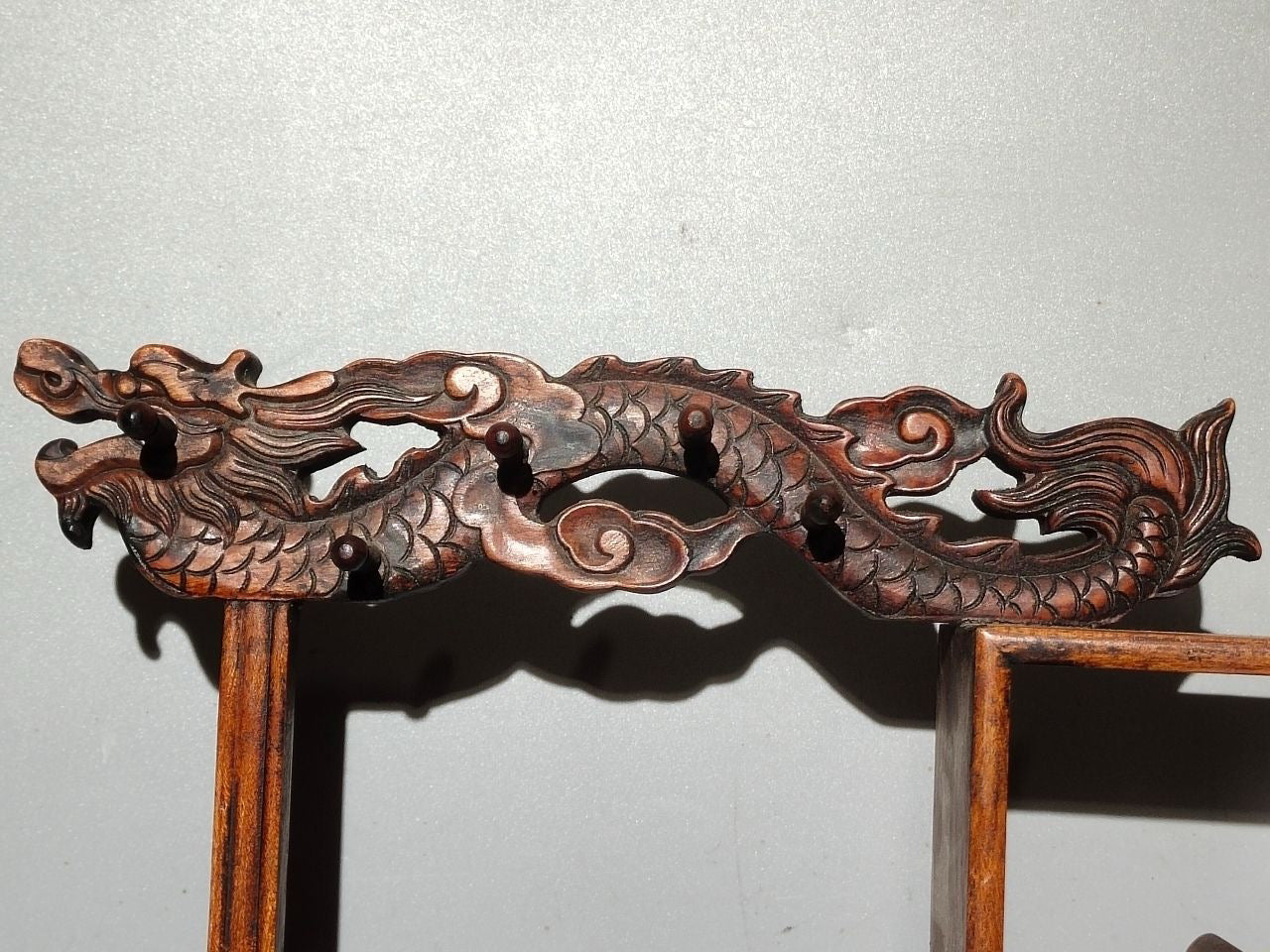 Flower pear wood desk antique rack ornaments