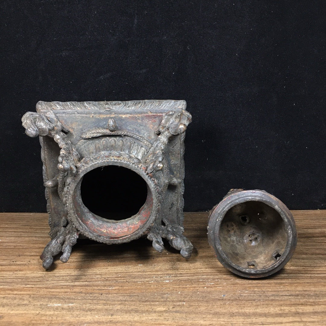 Chinese antique pure copper pagoda