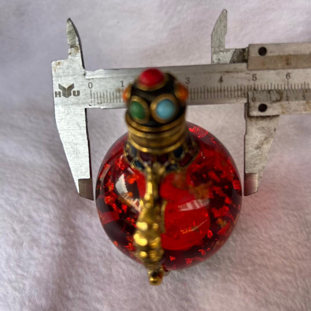 Chinese antique copper snuff bottle