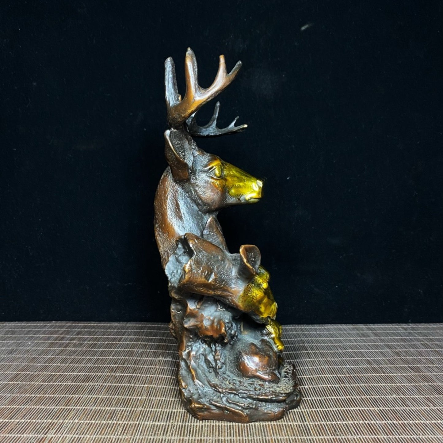 Pure copper gilded deer