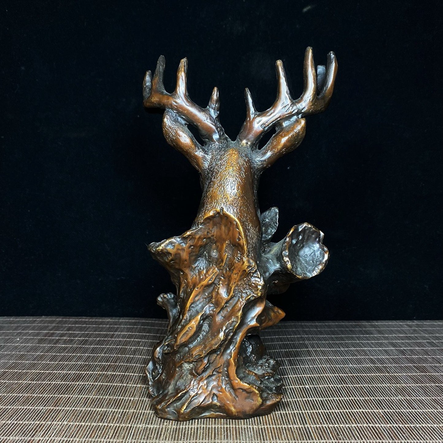 Pure copper gilded deer