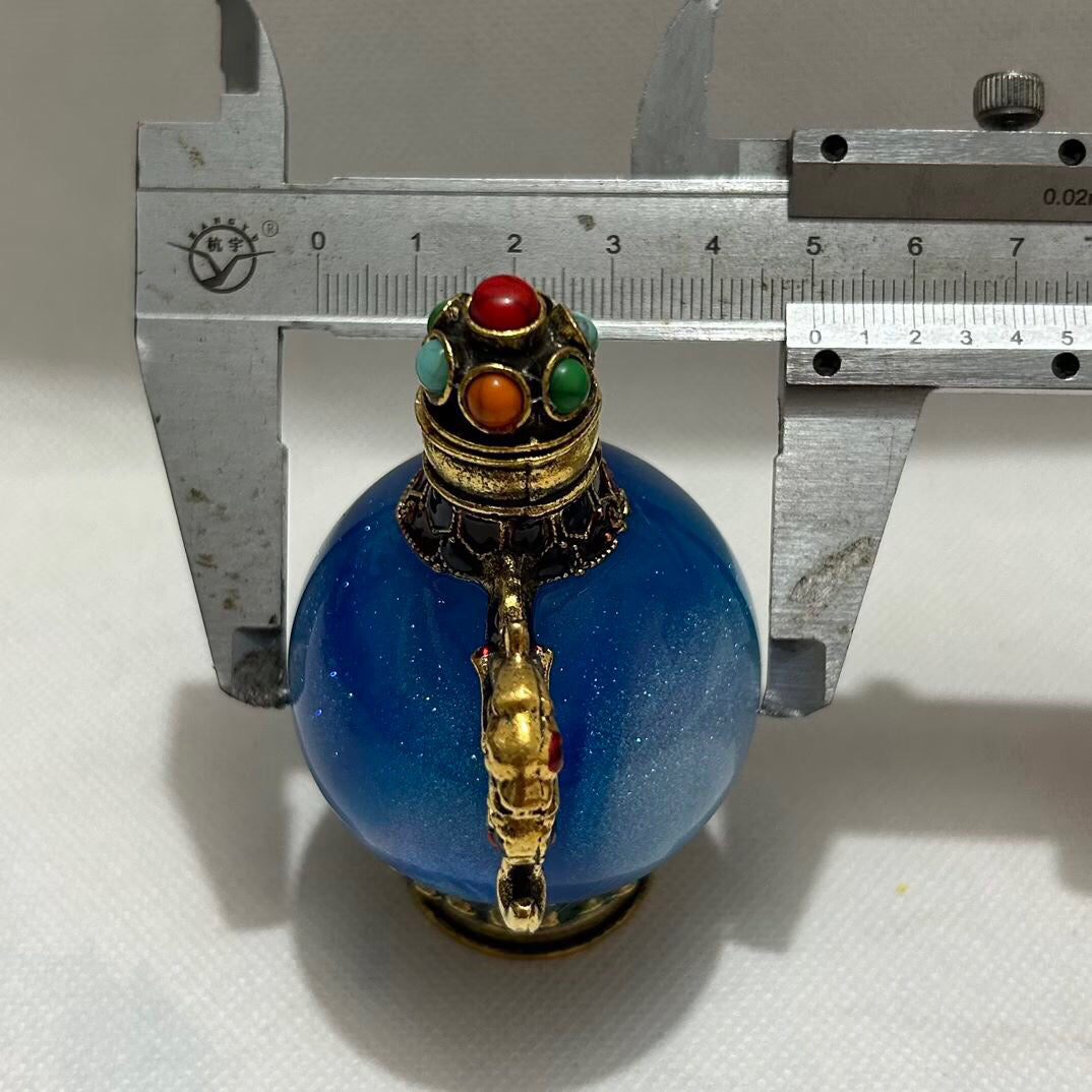 Chinese antique copper snuff bottle