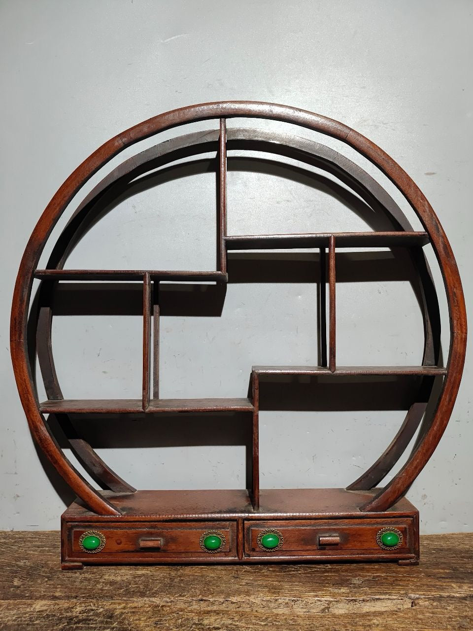Flower pear wood desk antique rack ornaments