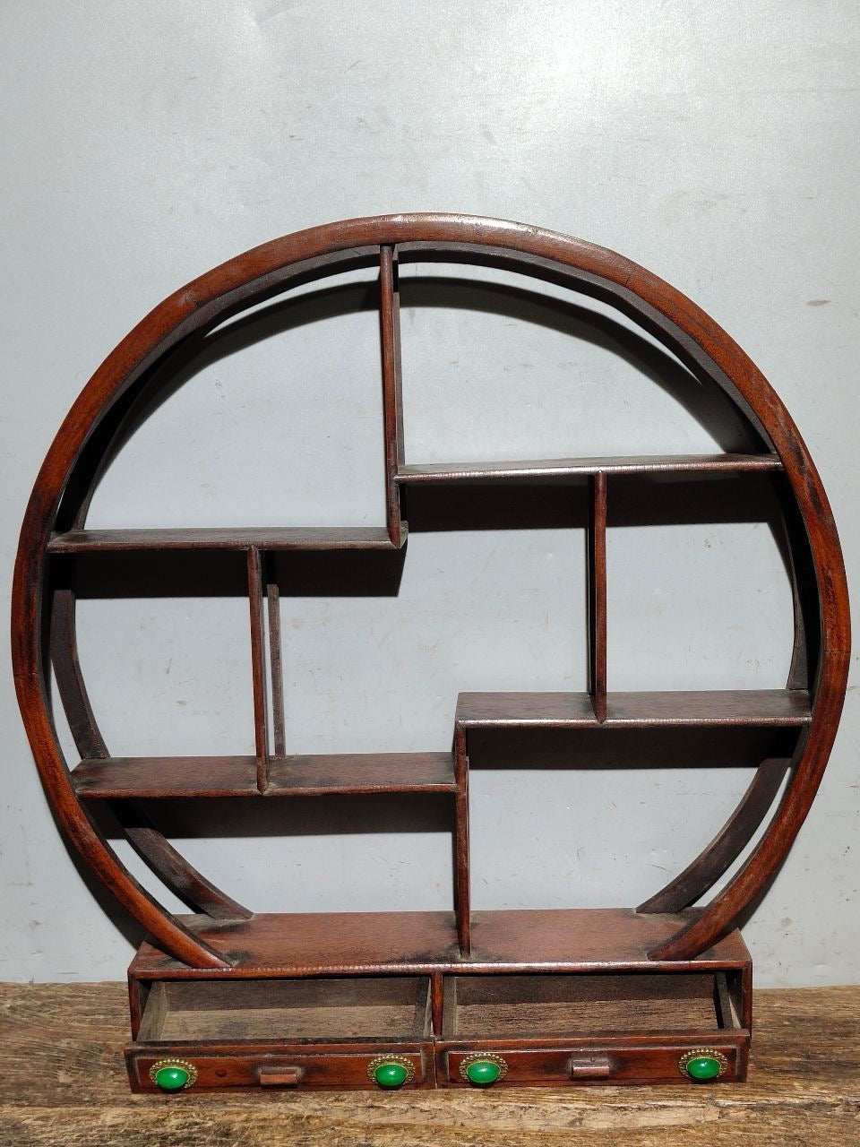 Flower pear wood desk antique rack ornaments