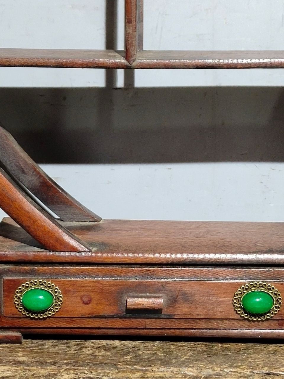 Flower pear wood desk antique rack ornaments