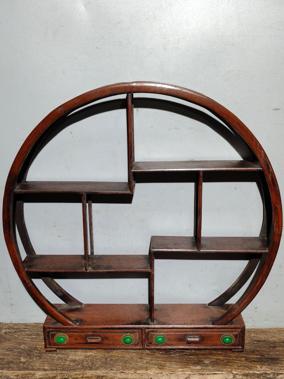 Flower pear wood desk antique rack ornaments