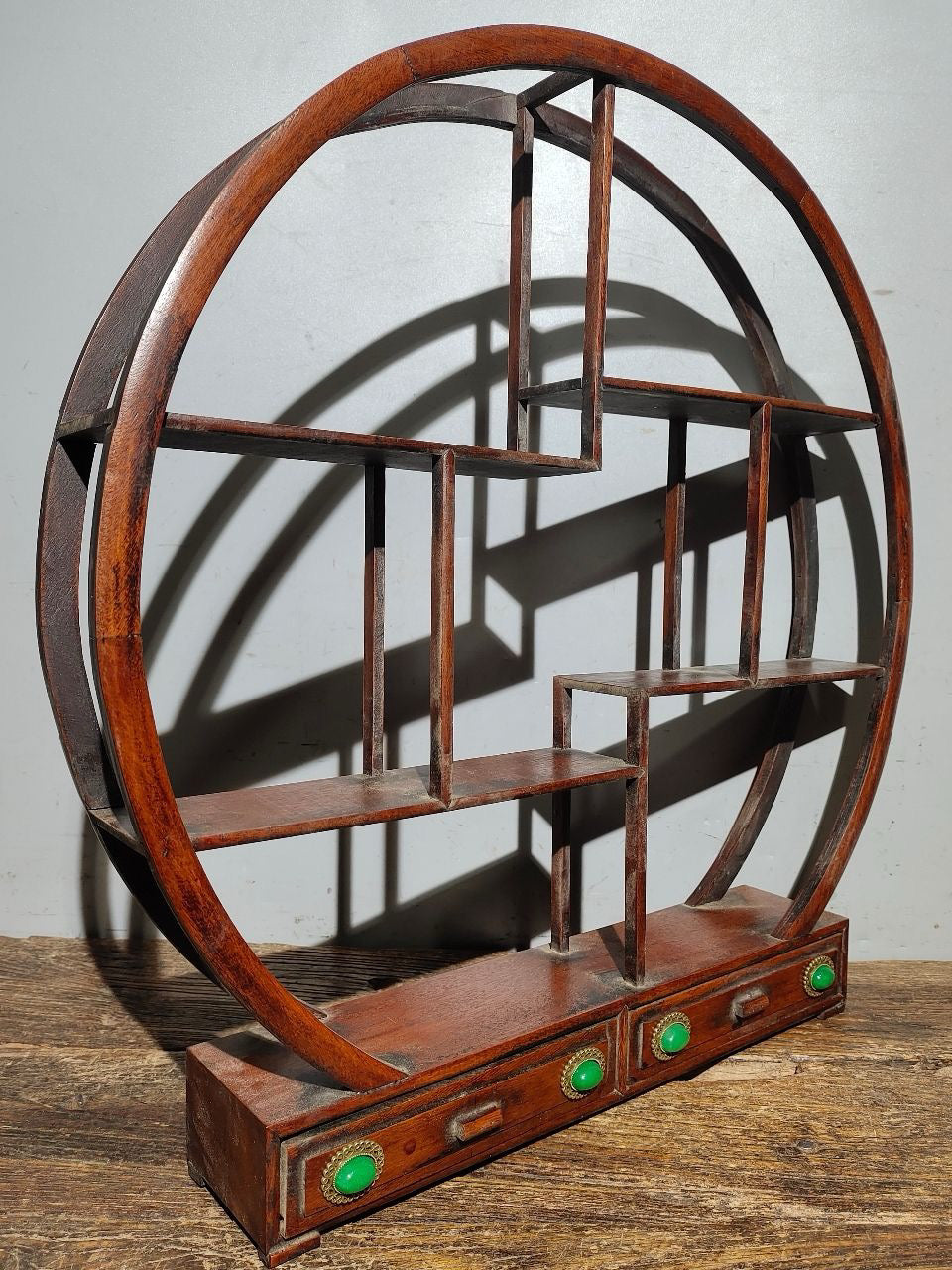 Flower pear wood desk antique rack ornaments