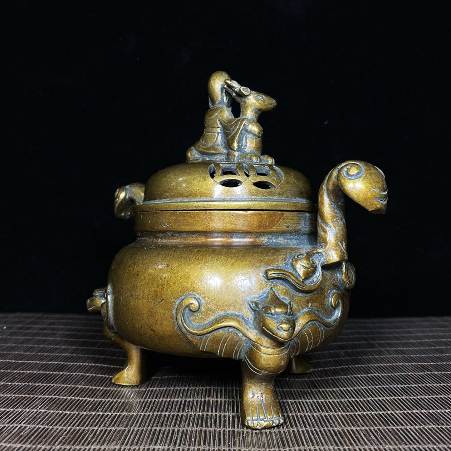 Pure copper lucky and lucky ear furnace for attracting wealth and prosperity