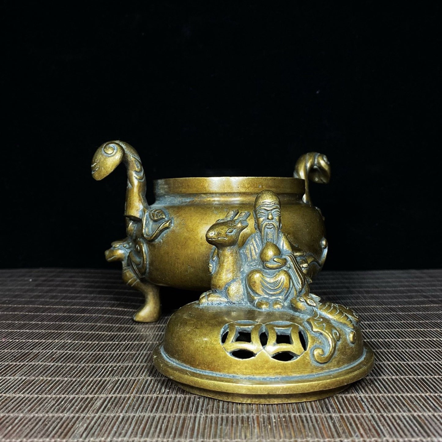 Pure copper lucky and lucky ear furnace for attracting wealth and prosperity