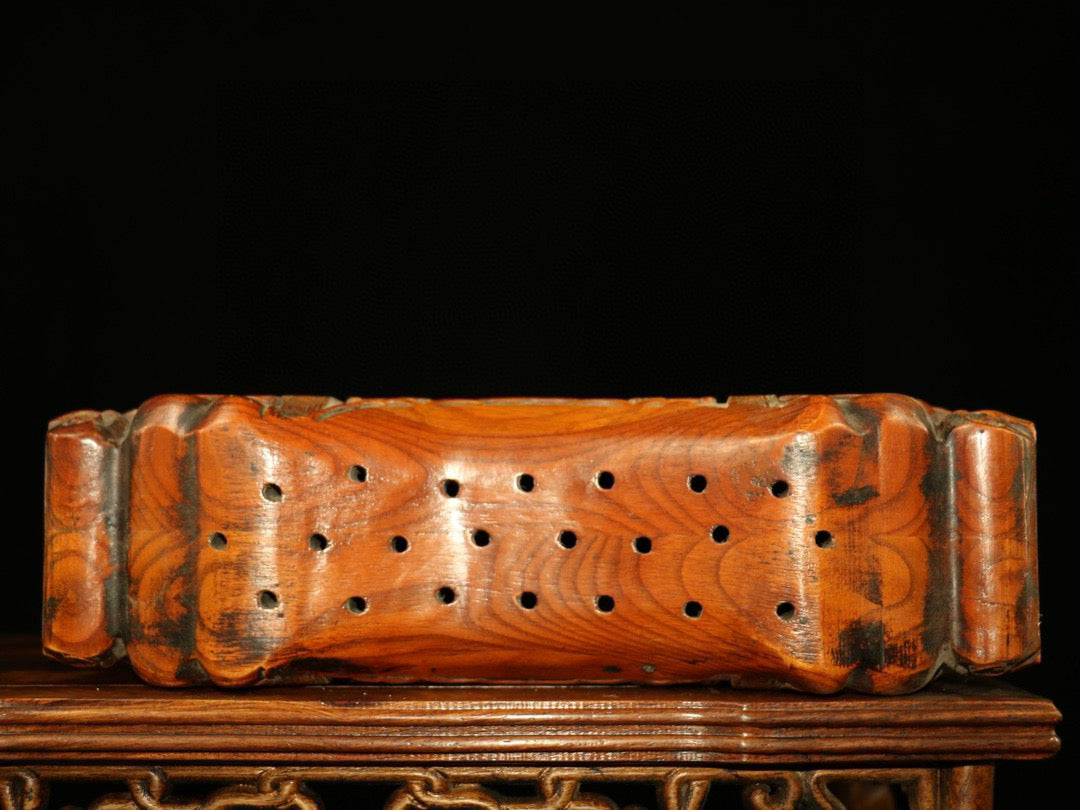 Huangyangmu Wooden Pillow Moxibustion Pillow Medicine Smoked Pillow Decoration
