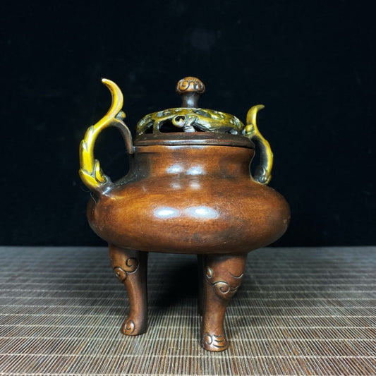 Pure copper gilded pointed ear imperial furnace