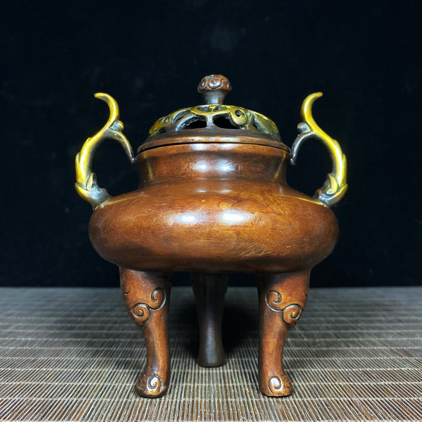 Pure copper gilded pointed ear imperial furnace