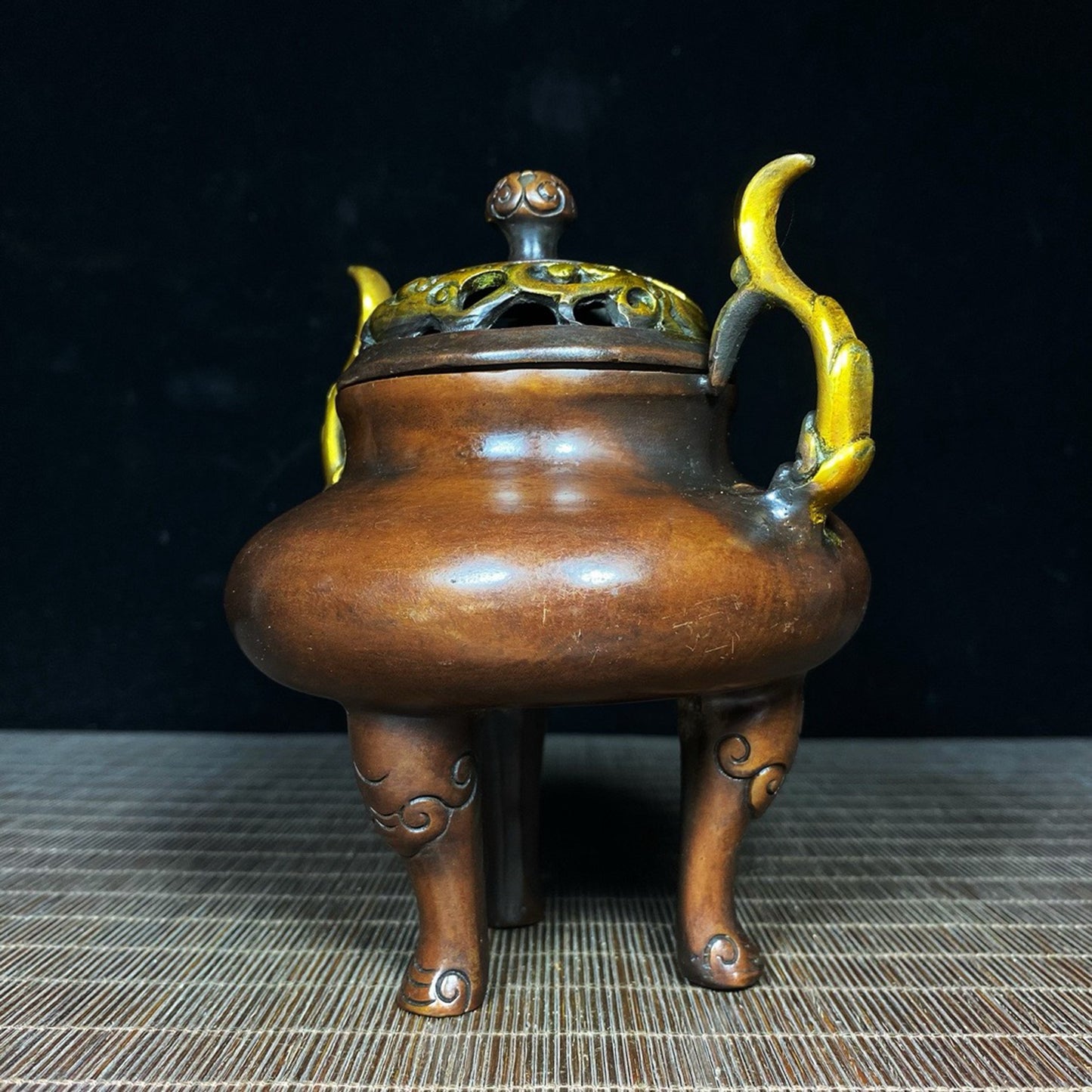 Pure copper gilded pointed ear imperial furnace