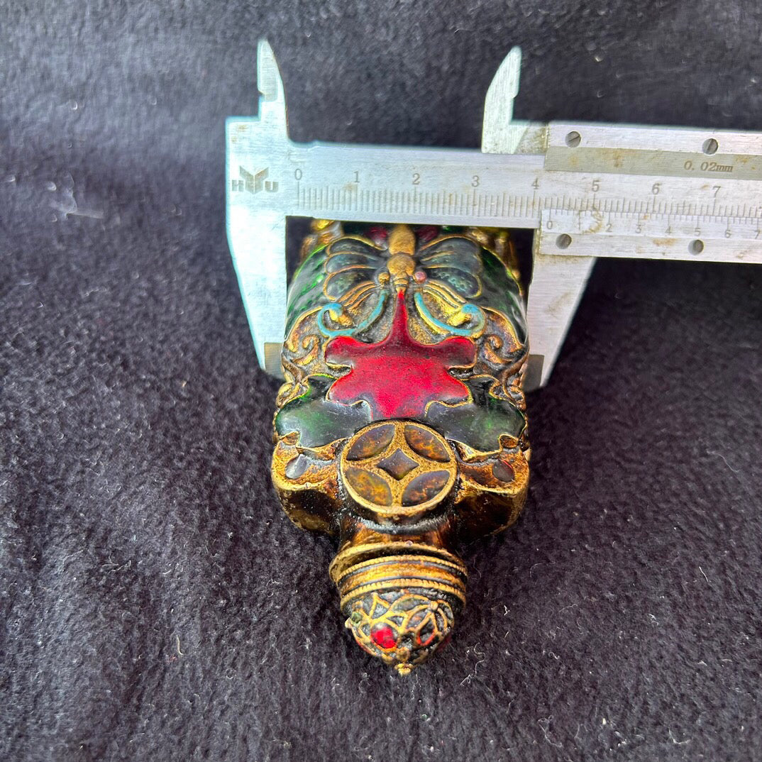 Chinese antique copper snuff bottle