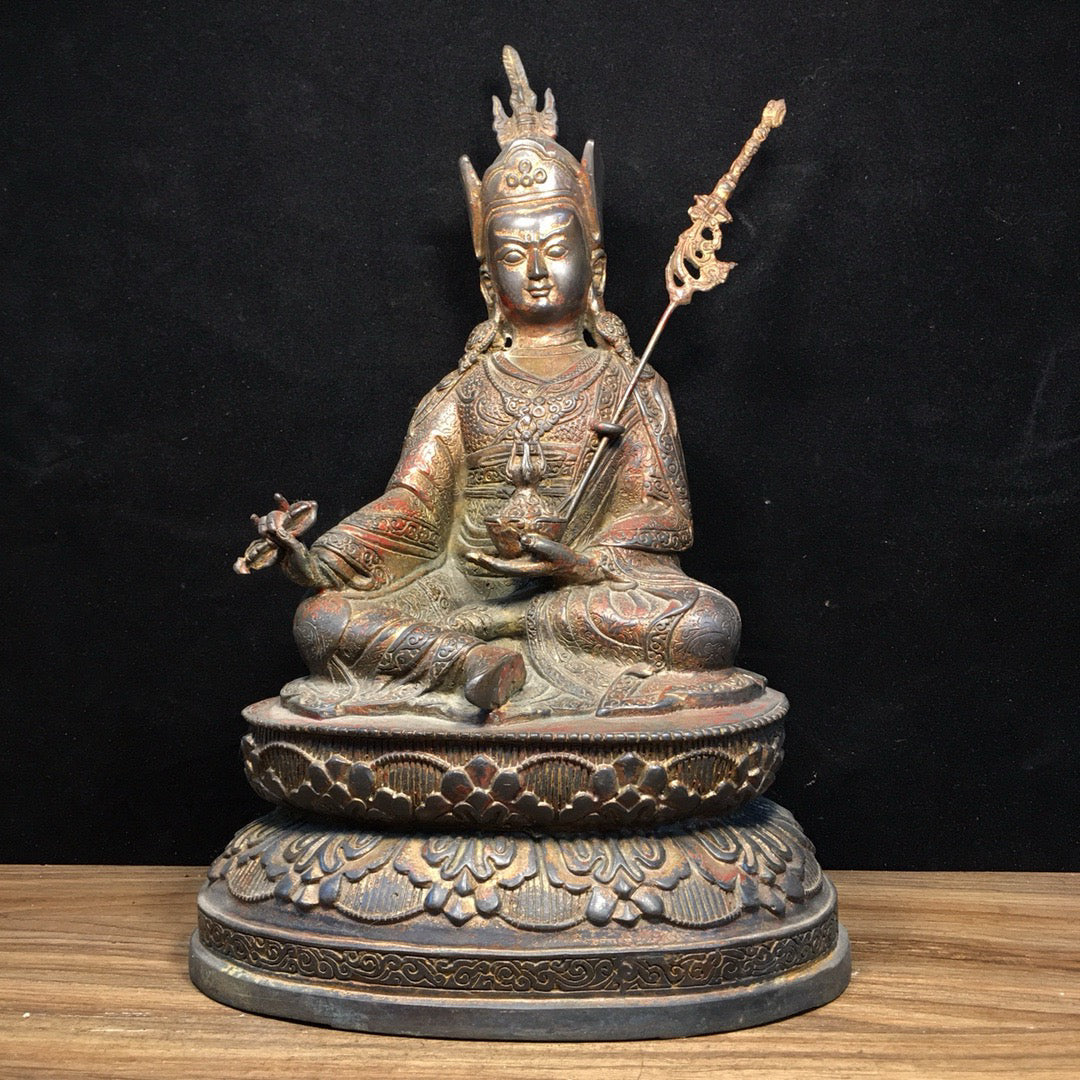 Master of Chinese Antique Pure Copper Lotus Peanuts