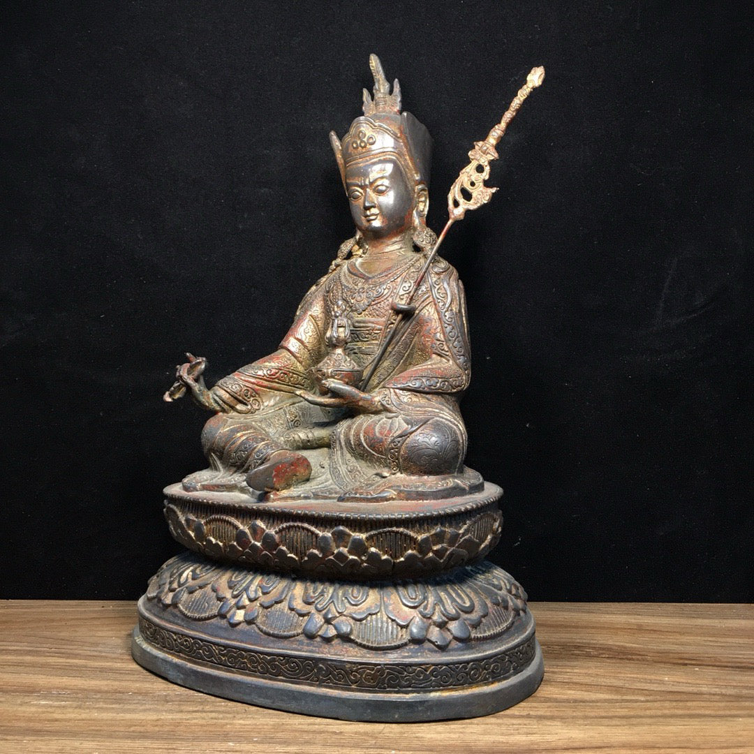 Master of Chinese Antique Pure Copper Lotus Peanuts