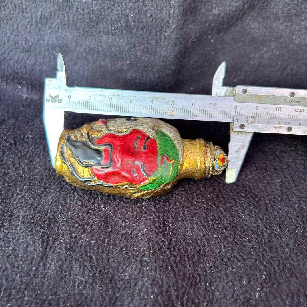 Chinese antique copper snuff bottle