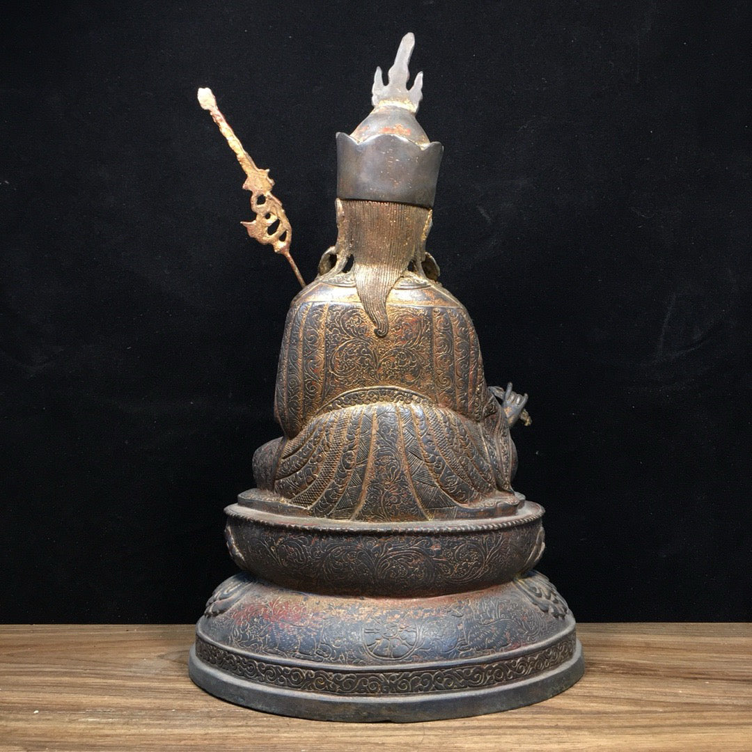 Master of Chinese Antique Pure Copper Lotus Peanuts