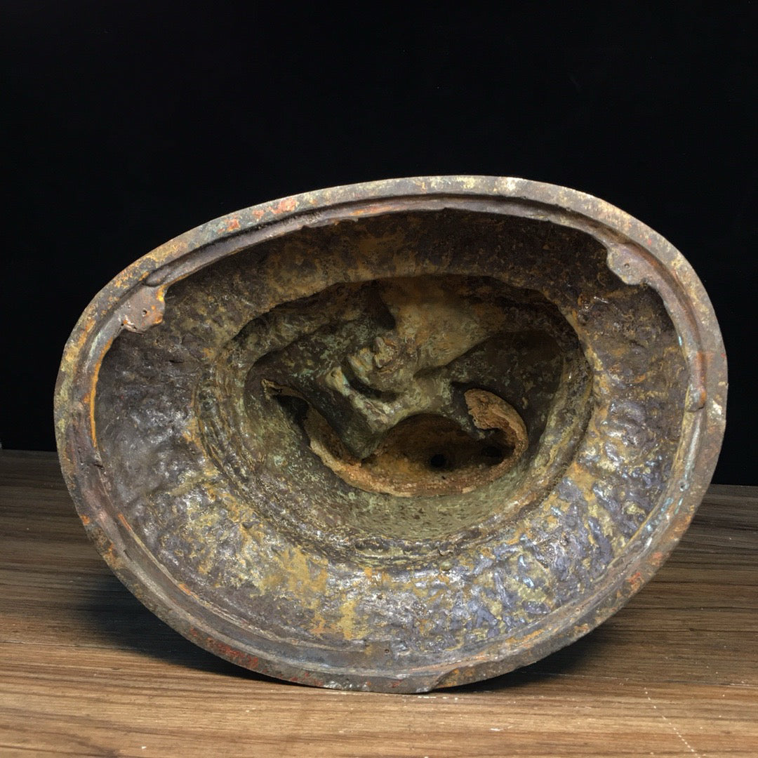 Master of Chinese Antique Pure Copper Lotus Peanuts