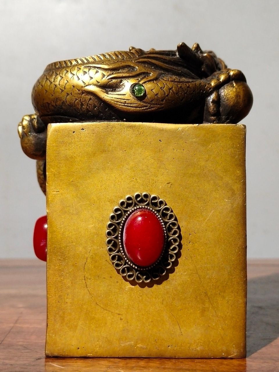 Old Yellow Copper Seal Pure Copper [Yunlong]