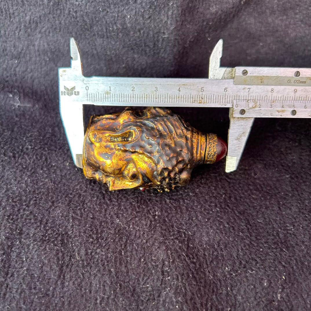 Chinese antique copper snuff bottle