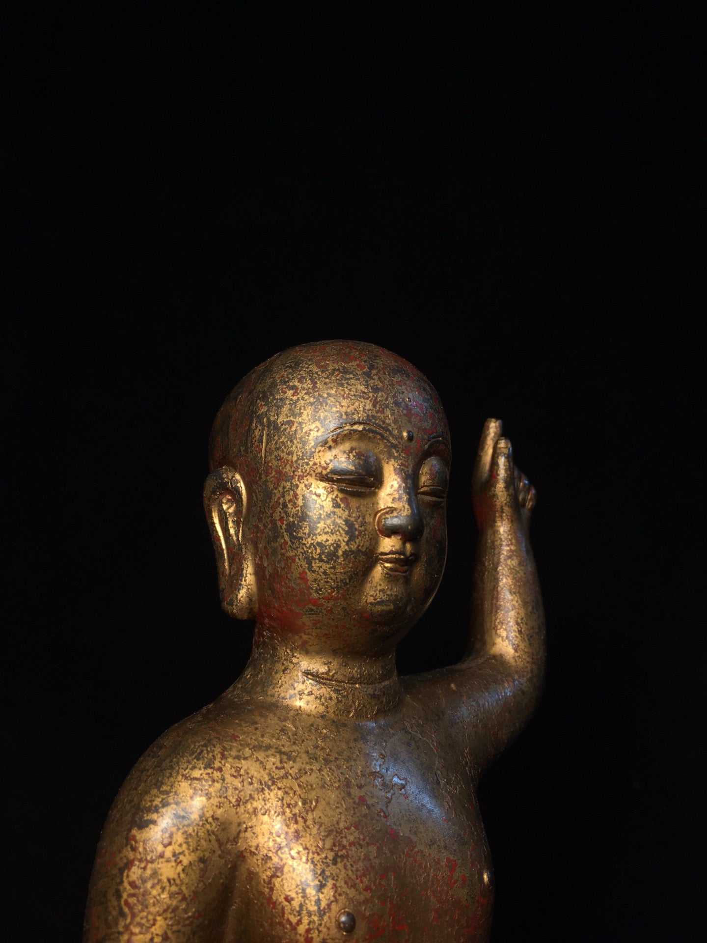 Antique Chinese statue of Prince Buddha and Buddha