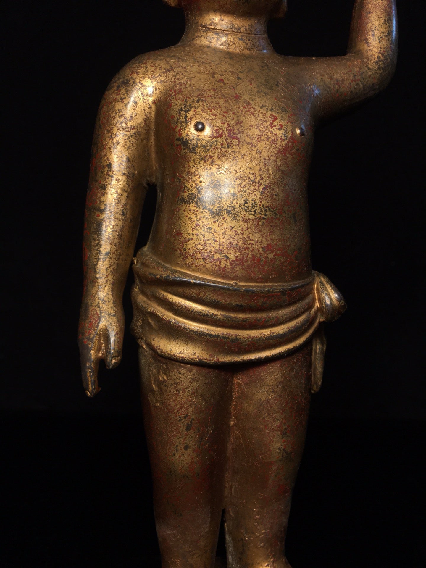 Antique Chinese statue of Prince Buddha and Buddha