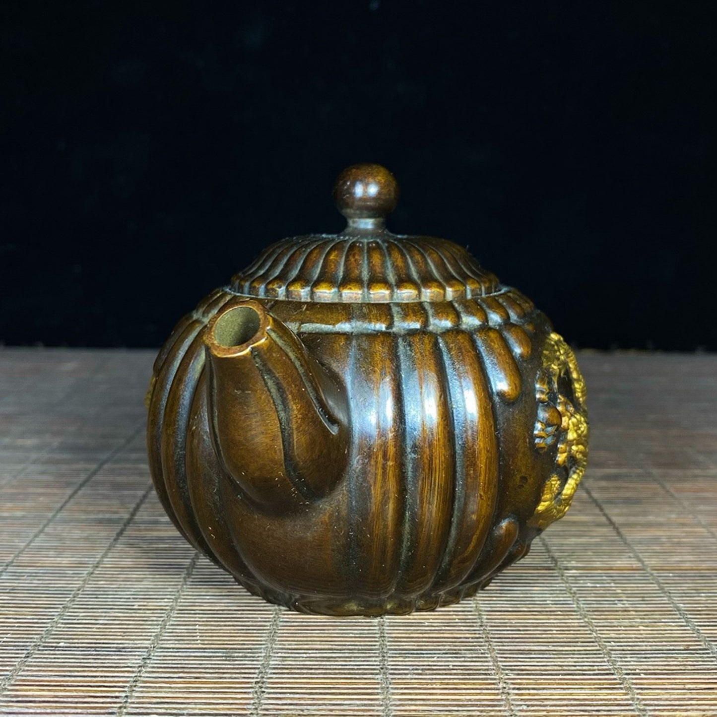 Pure copper gold-plated pumpkin pot