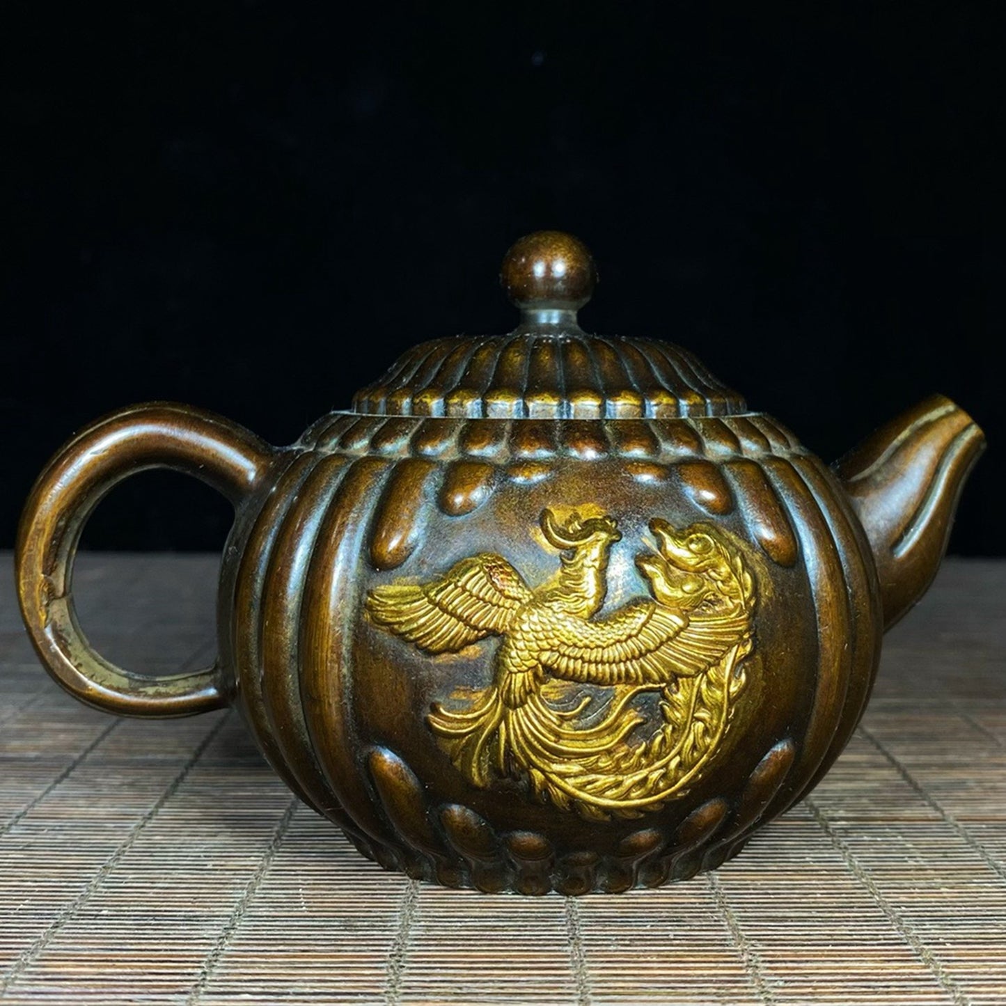 Pure copper gold-plated pumpkin pot