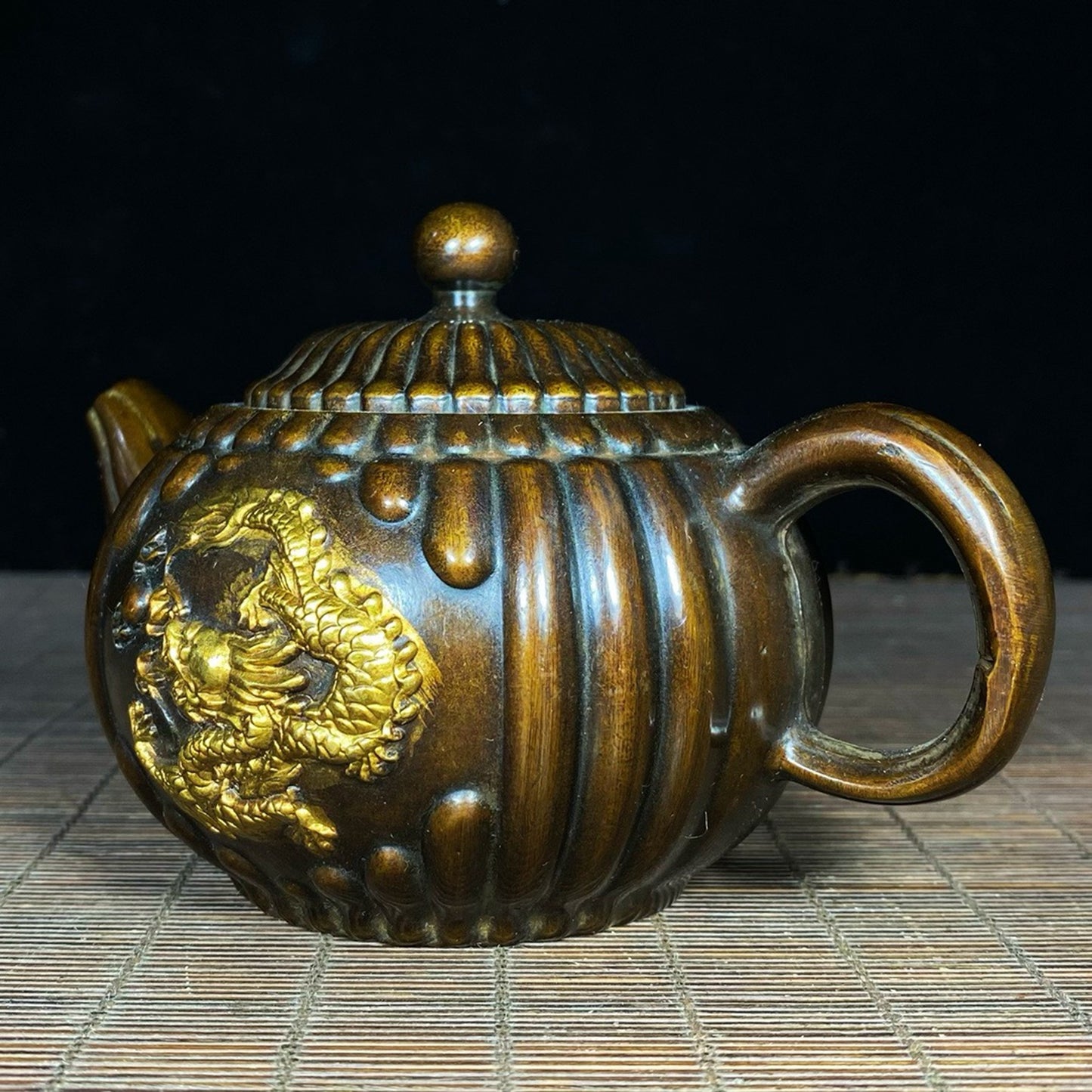 Pure copper gold-plated pumpkin pot