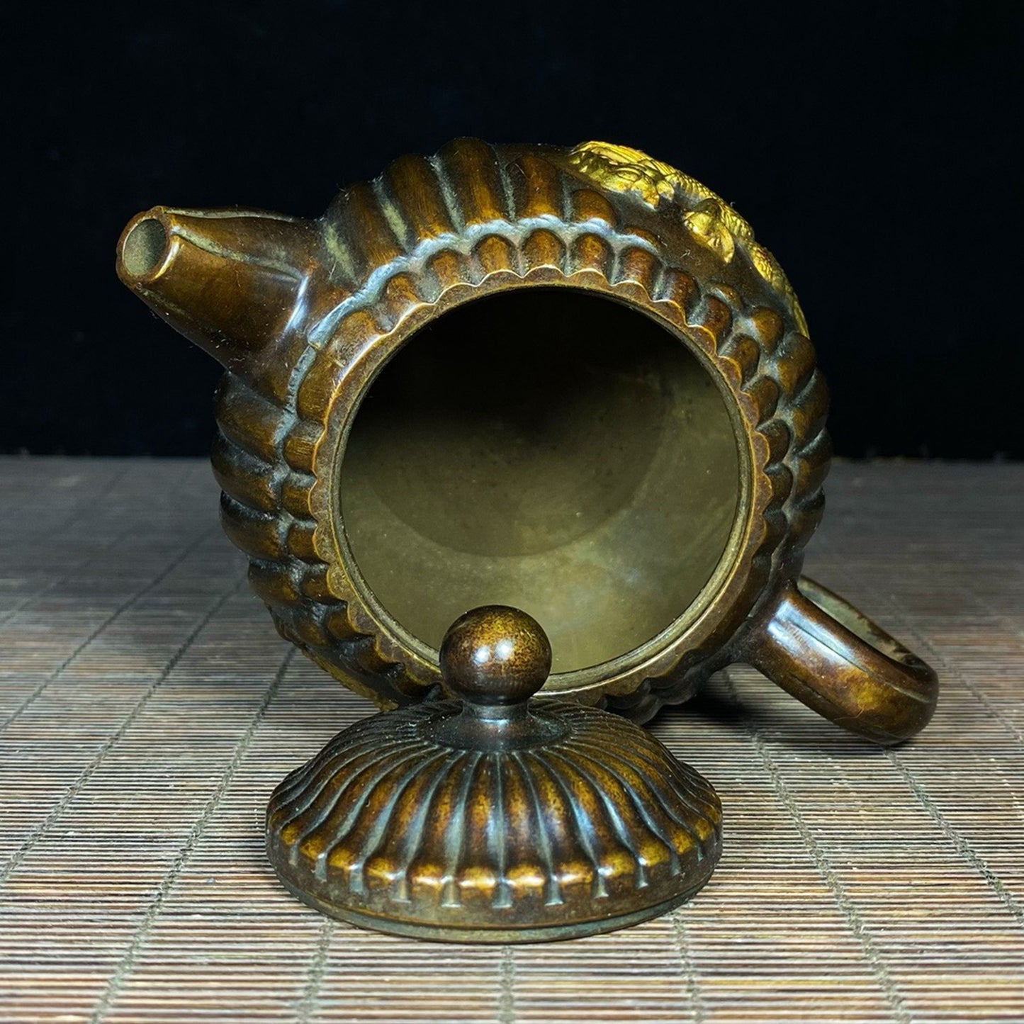 Pure copper gold-plated pumpkin pot
