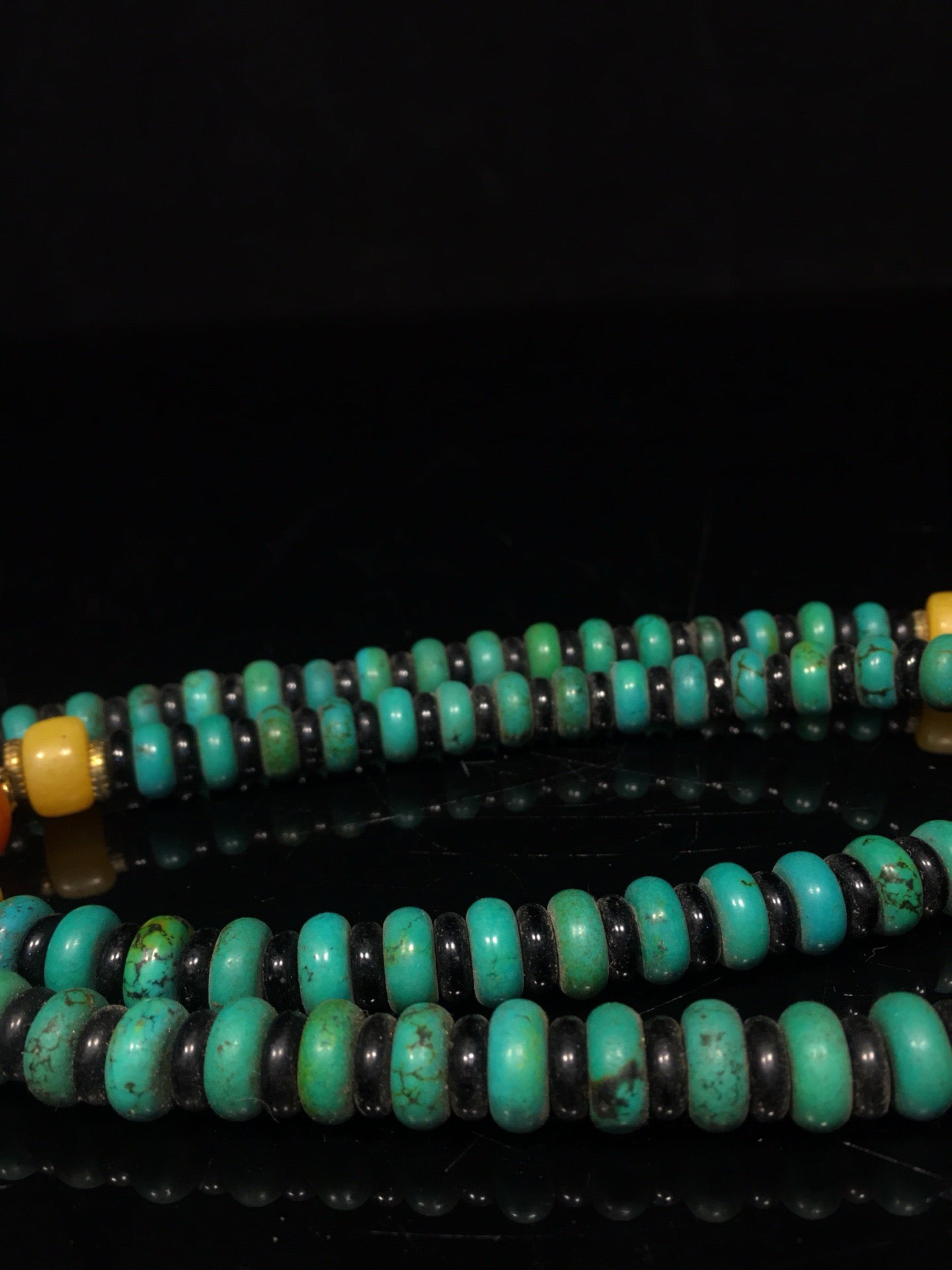 Chinese antique turquoise abacus beads 108 Buddha beads