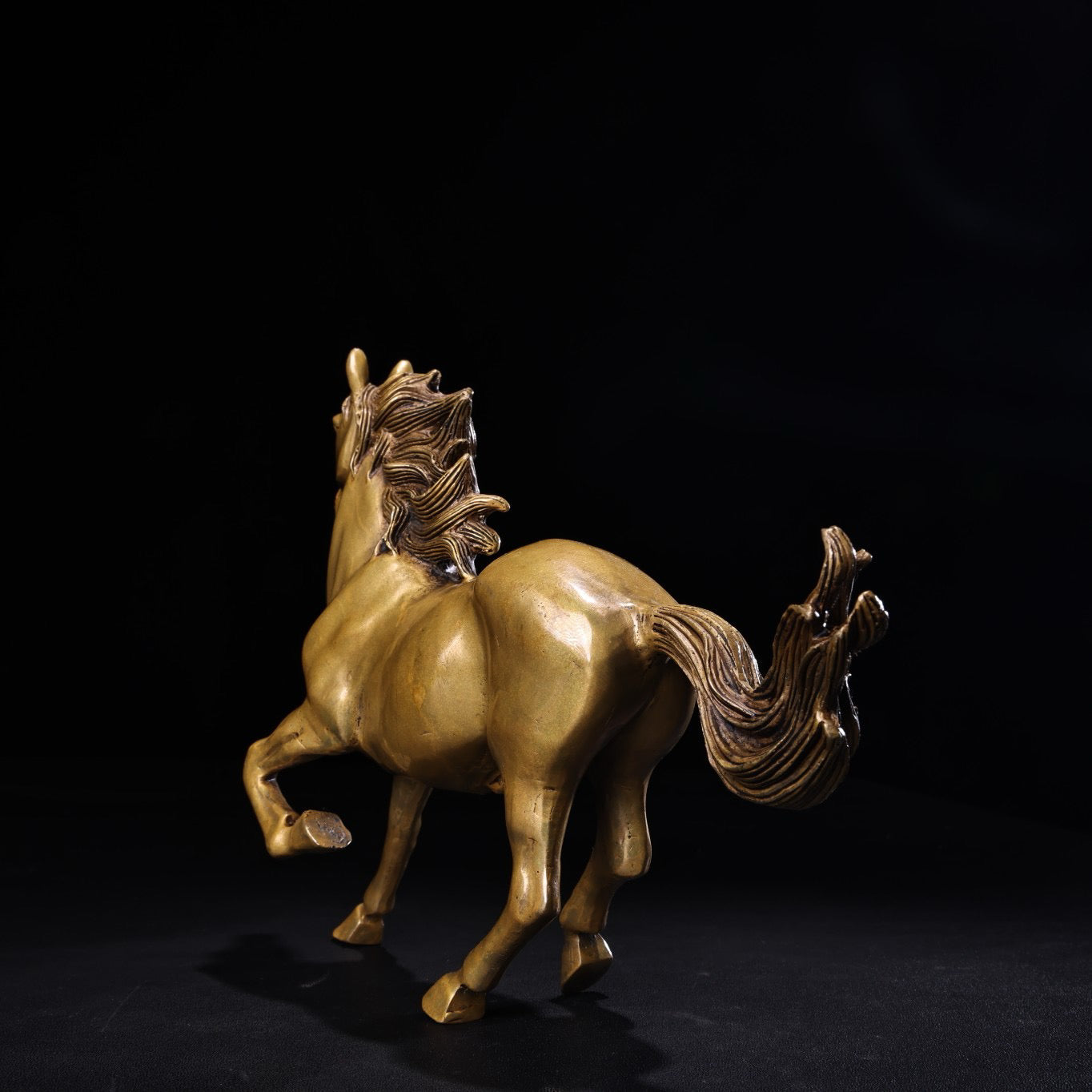 Chinese antique pure copper galloping horse