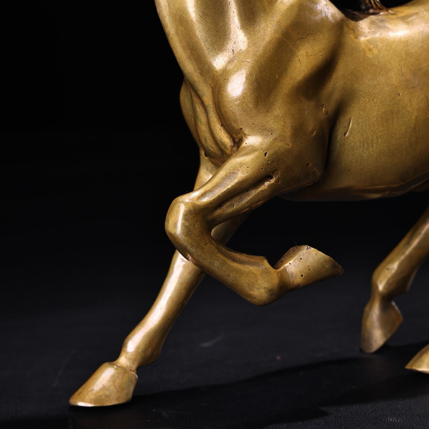 Chinese antique pure copper galloping horse