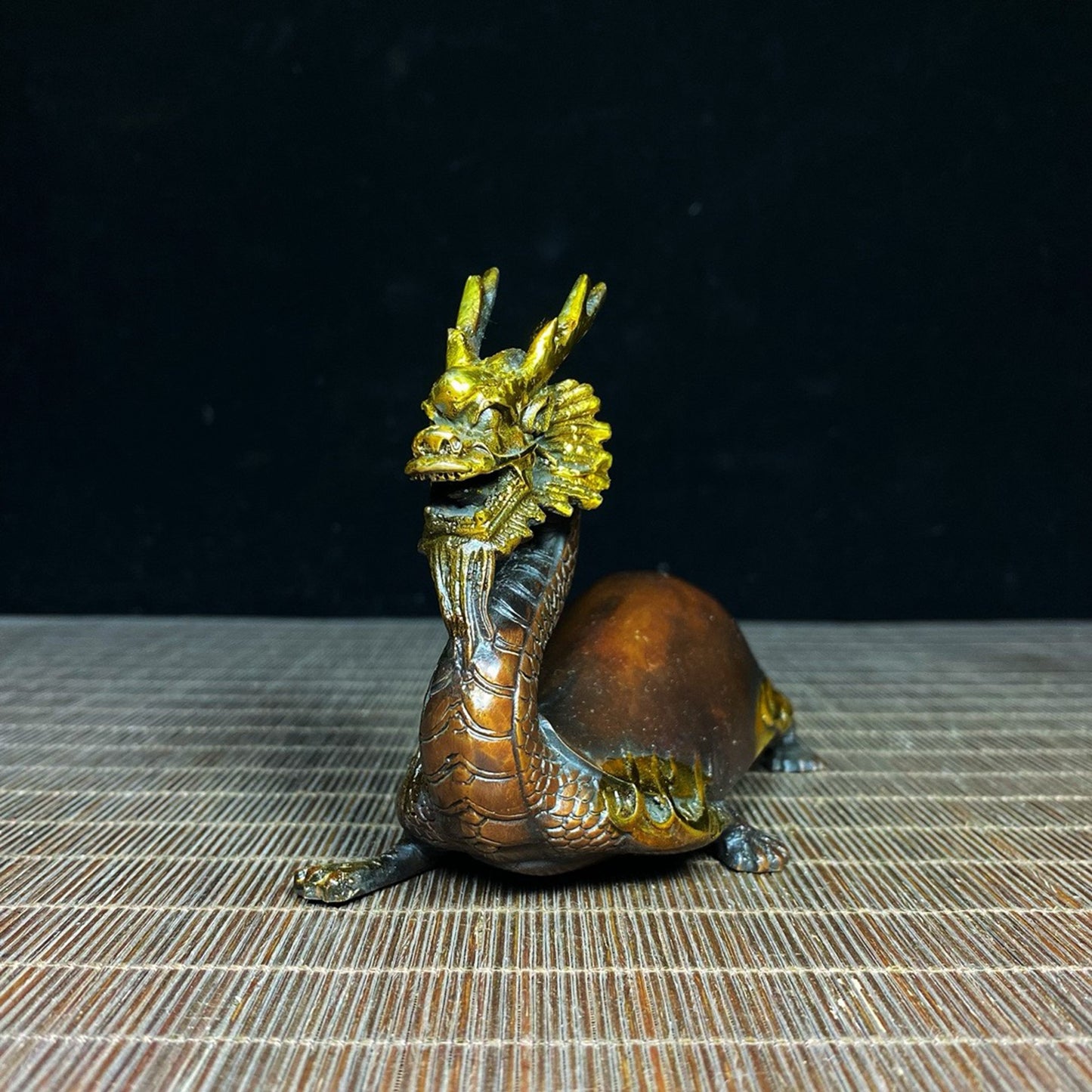 Pure copper gilded dragon turtle