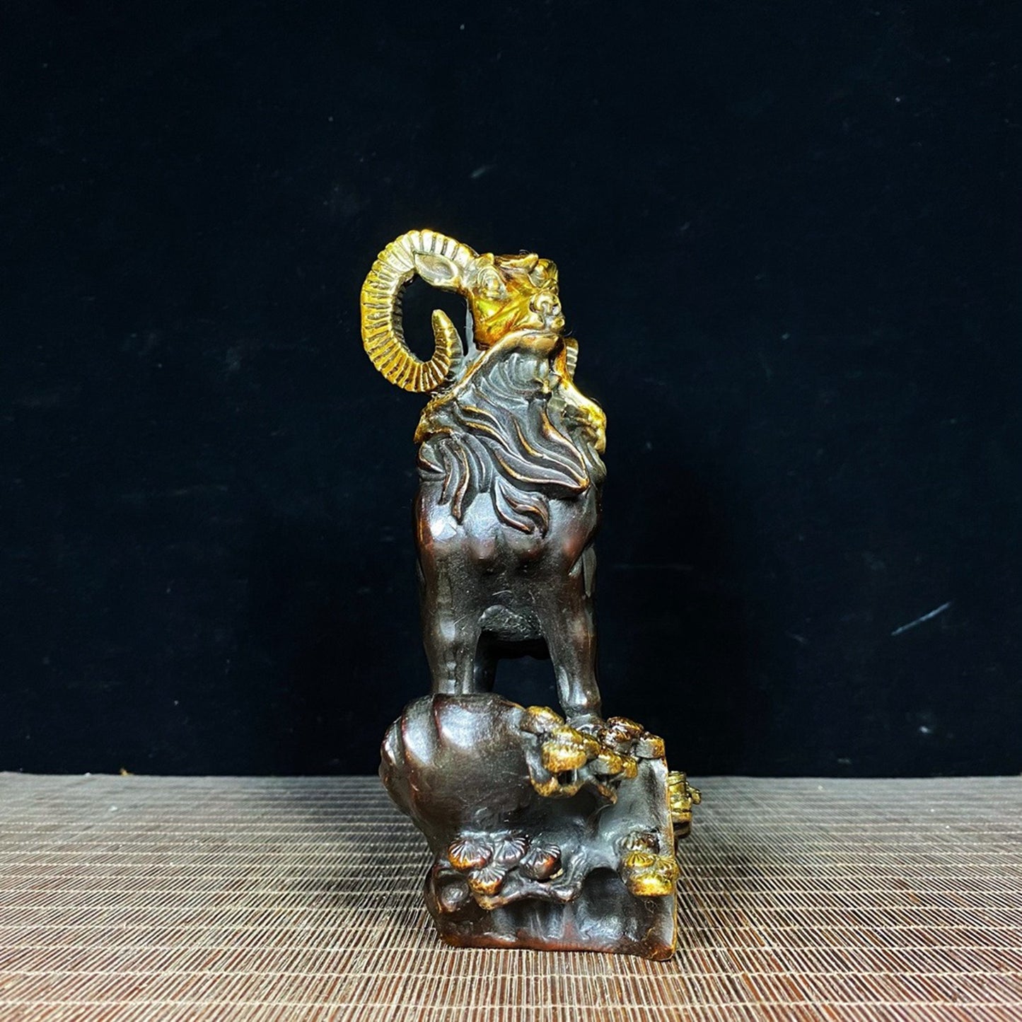 Pure copper gilded gold attracts wealth and treasure sheep
