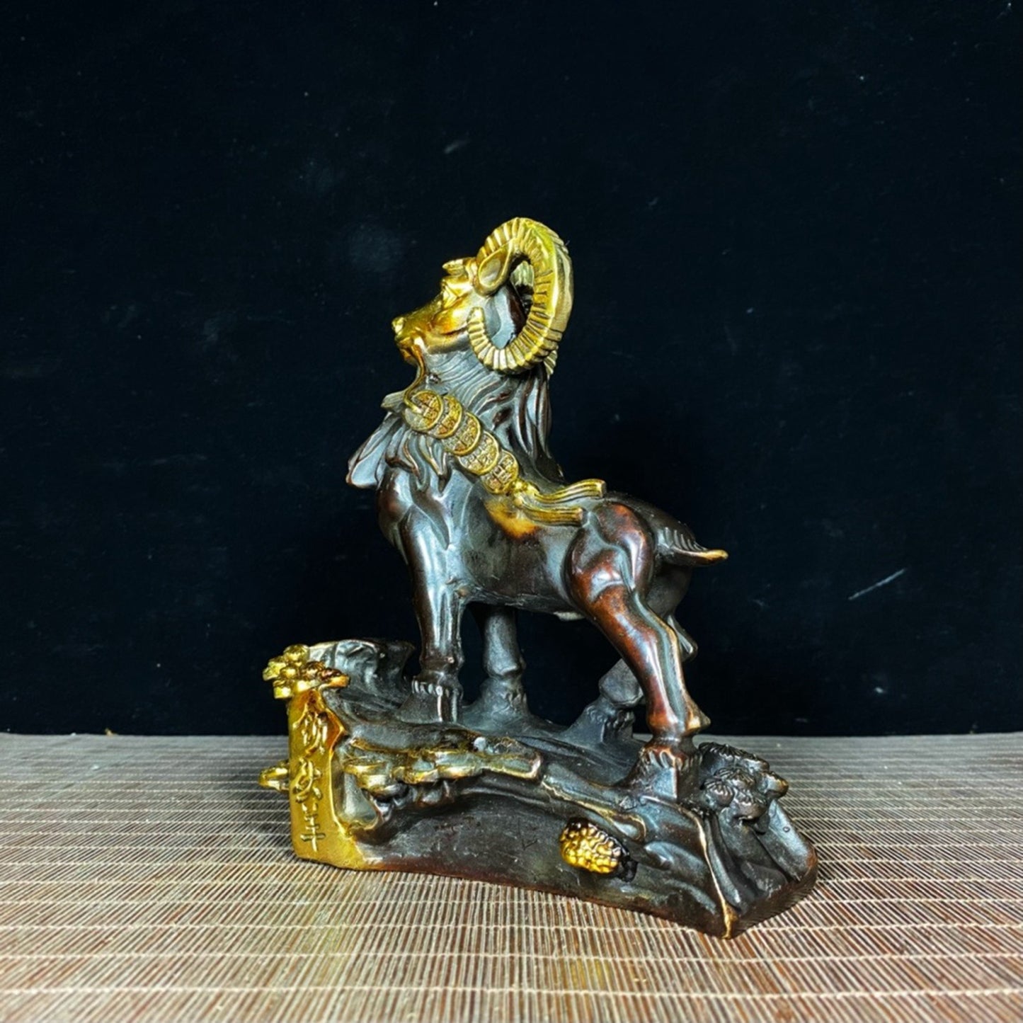 Pure copper gilded gold attracts wealth and treasure sheep