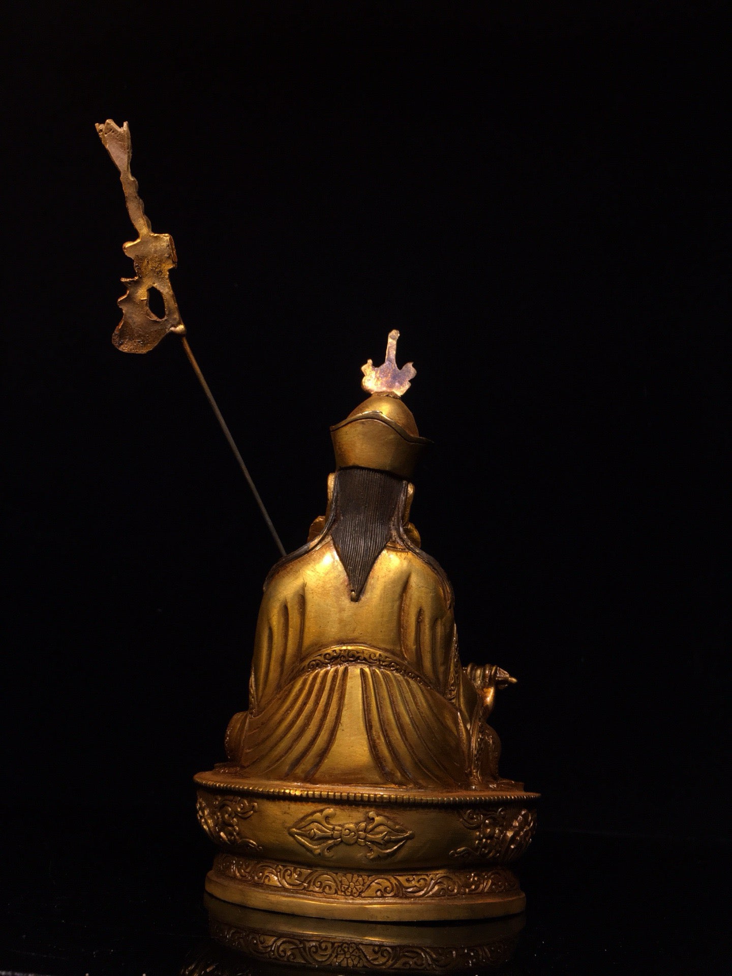 Master of Chinese Antique Pure Copper Lotus Mountain