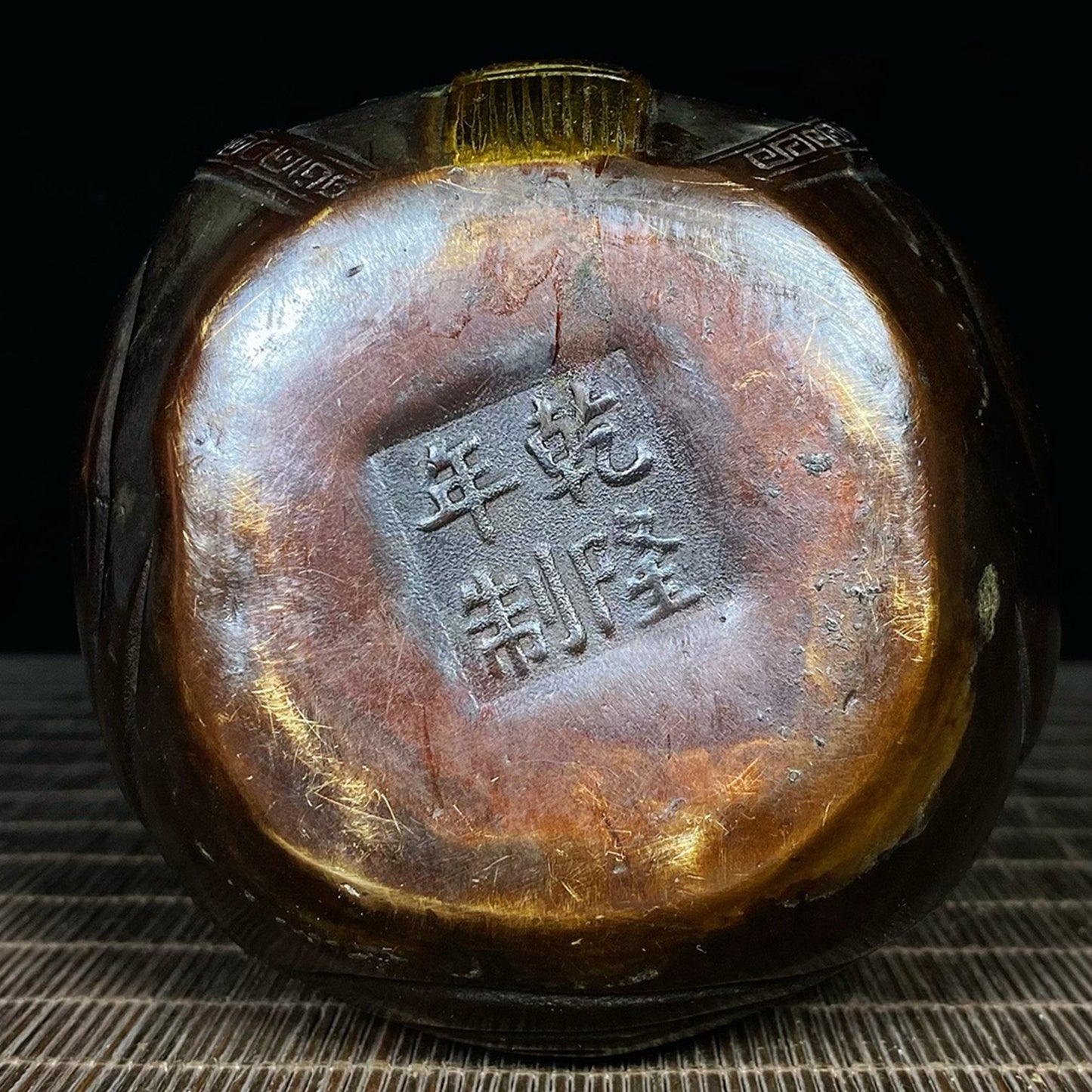 Pure copper gilded longevity star gourd