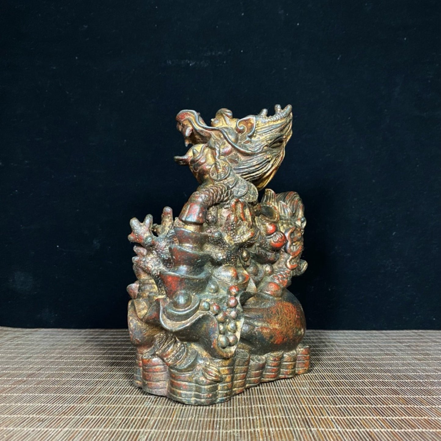 Old copper tire mud gold qilin
