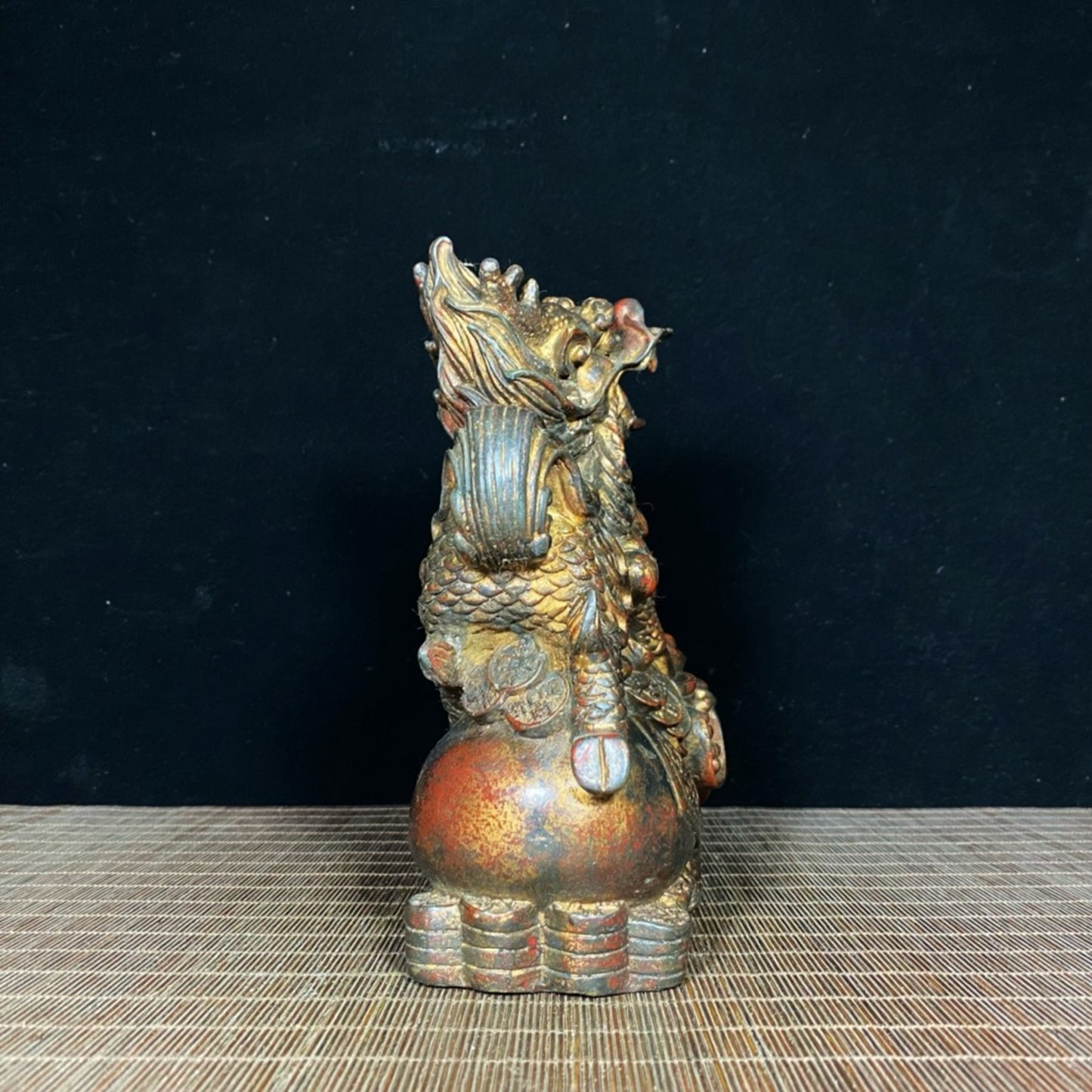 Old copper tire mud gold qilin