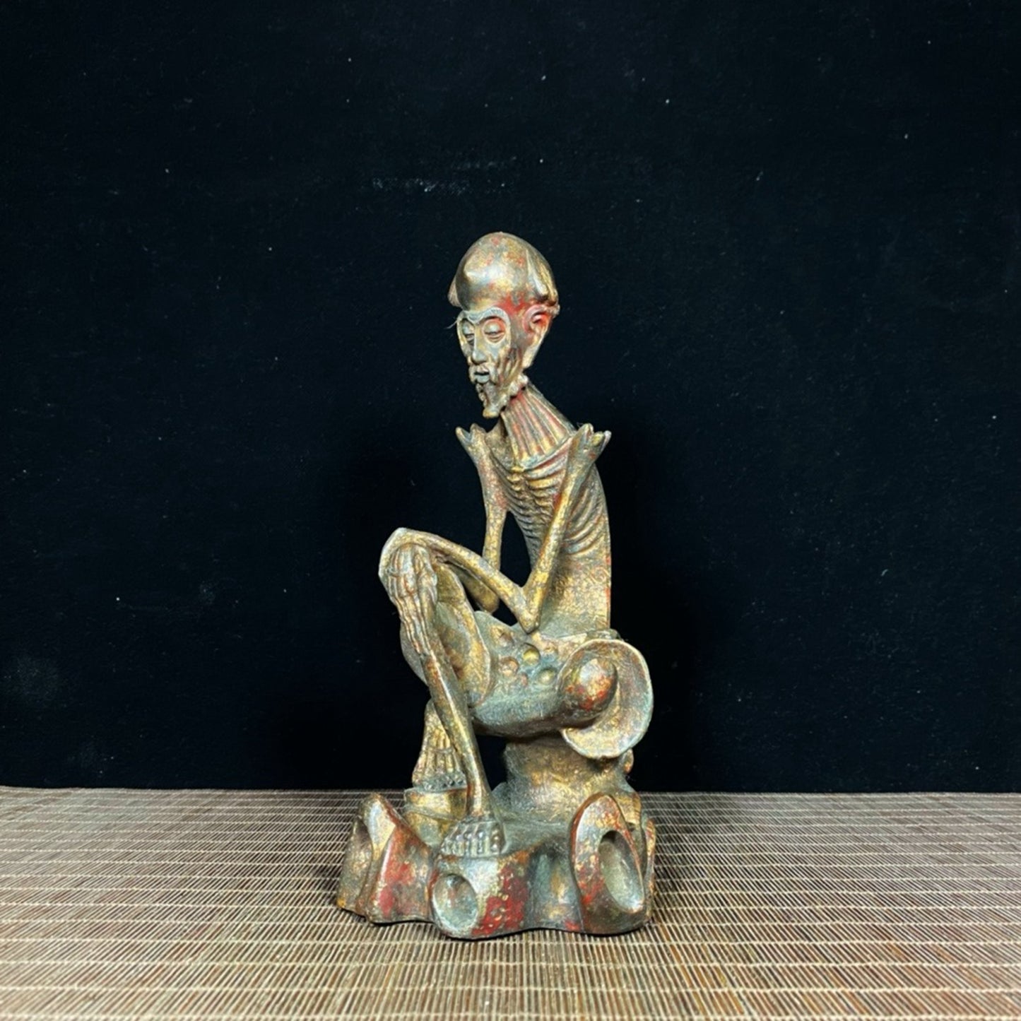 Old Bronze Embryo, Mud Gold, Thin Bones, Arhat Dharma Patriarch