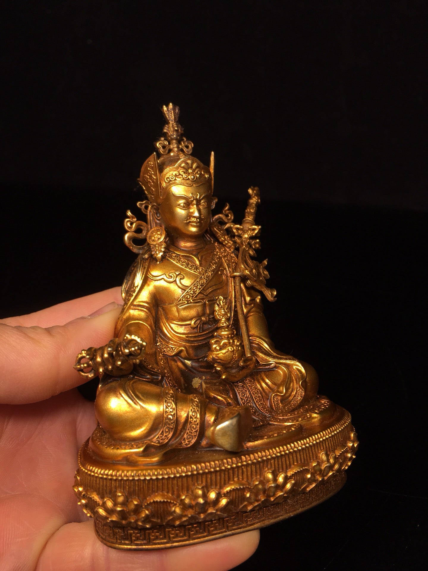 Master of Chinese Antique Pure Copper Lotus Peanuts