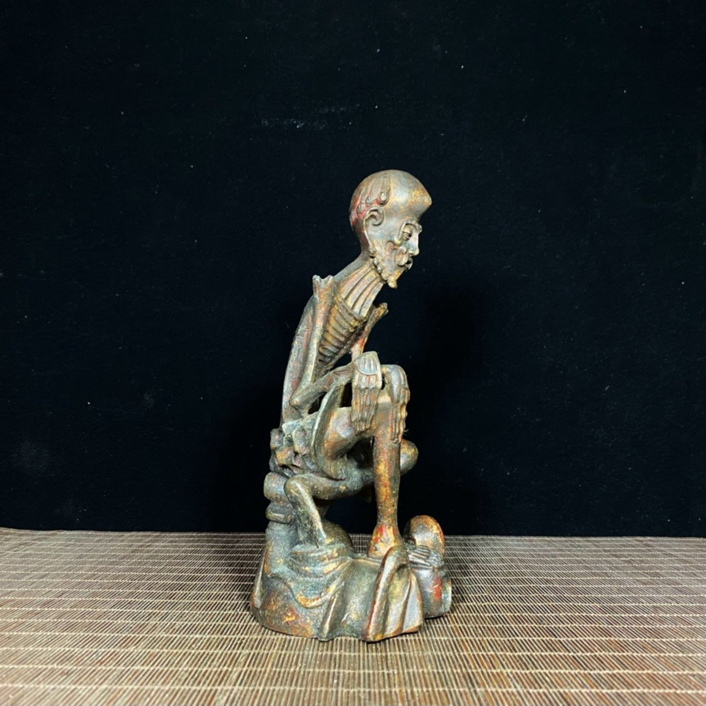Old Bronze Embryo, Mud Gold, Thin Bones, Arhat Dharma Patriarch