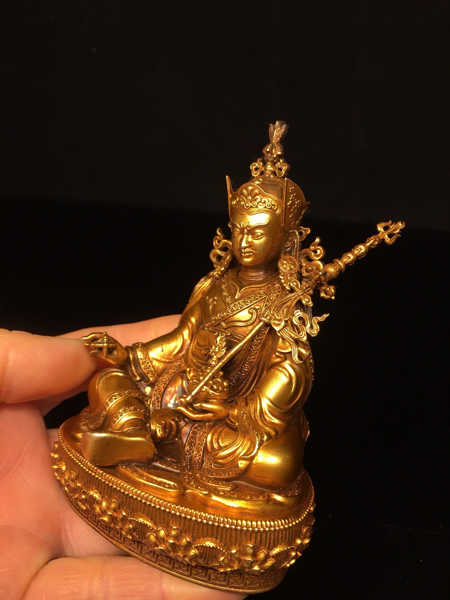 Master of Chinese Antique Pure Copper Lotus Peanuts