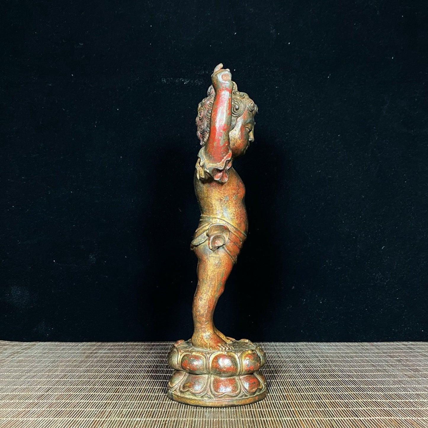 Old copper tire mud gold Shakyamuni Buddha