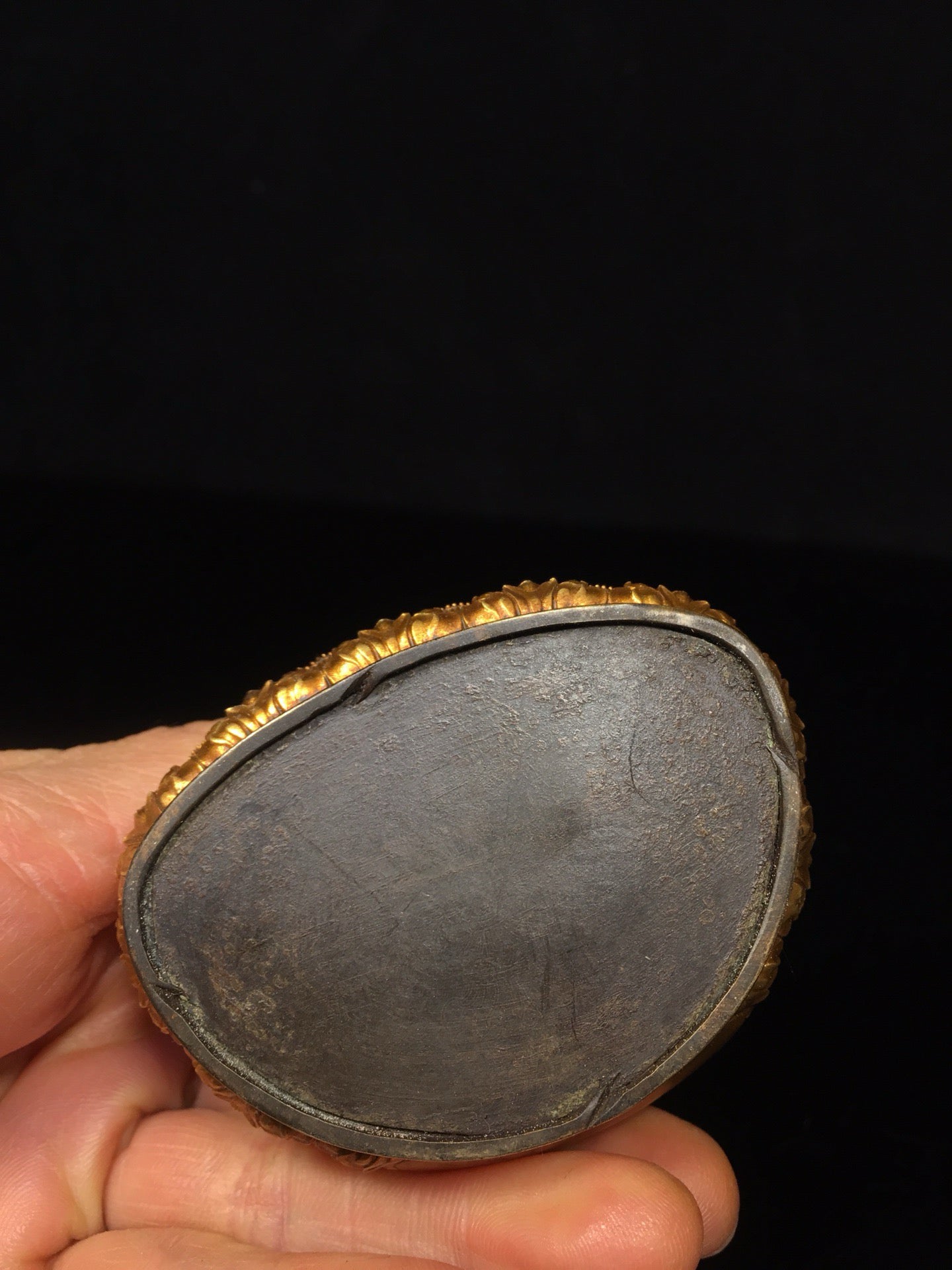 Master of Chinese Antique Pure Copper Lotus Peanuts