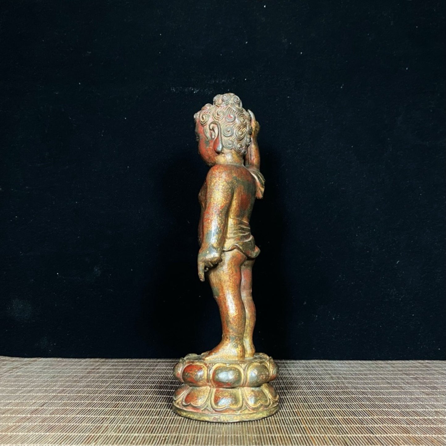 Old copper tire mud gold Shakyamuni Buddha