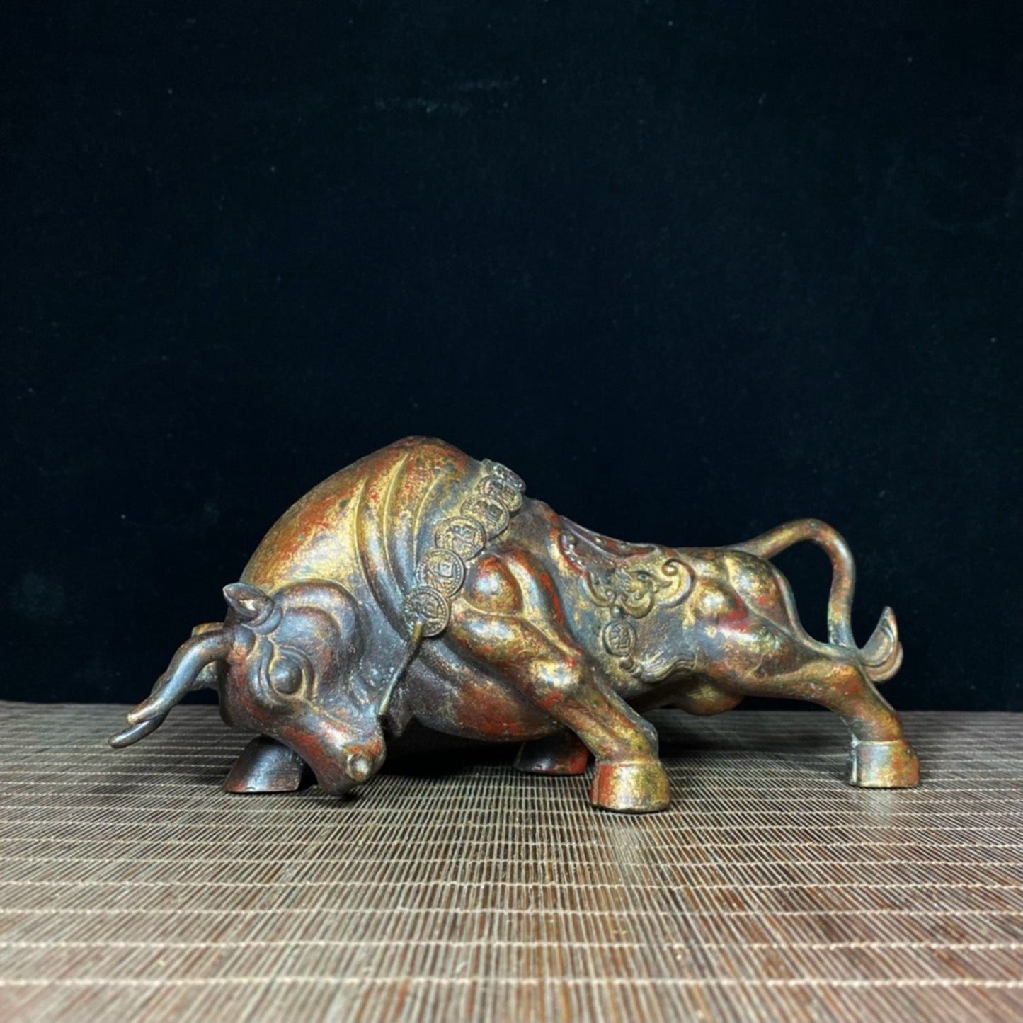 Old Copper Fetal Mud Gold Bull