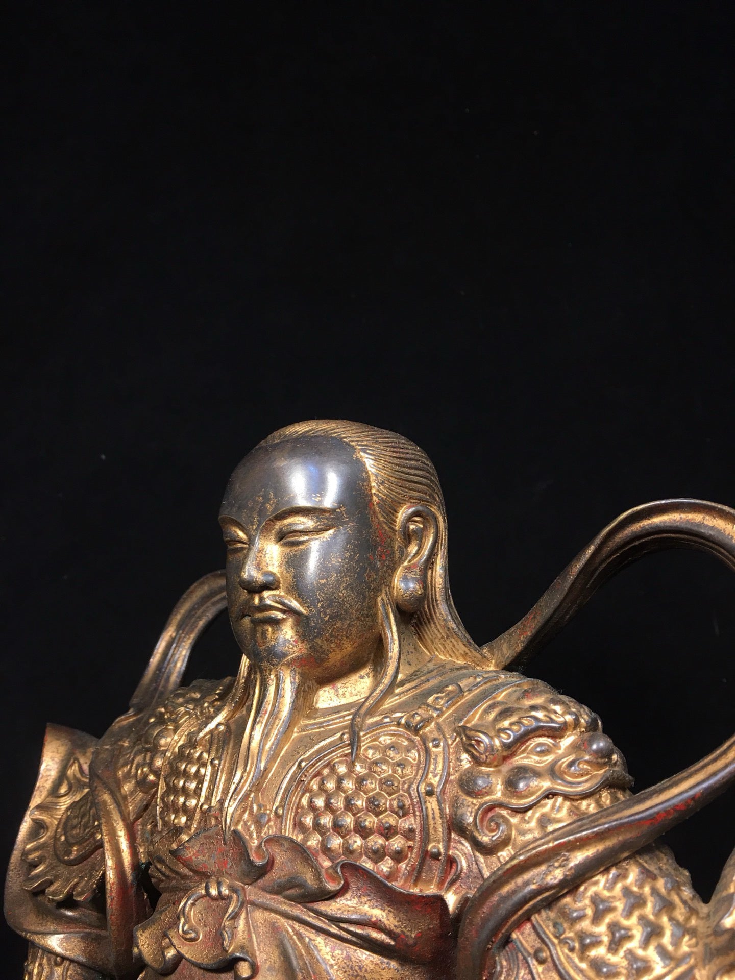 Chinese Antique Pure Copper Xuanwu Emperor